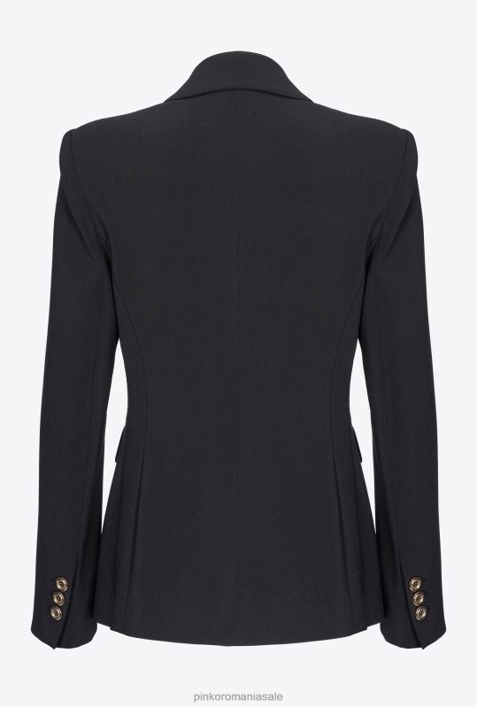 sacouri | blazer stretch pe un singur piept Pinko limuzina neagră B0D08561