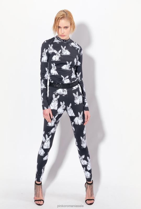 îmbrăcăminte de jogging și jambiere | jambiere de iepure Pinko negru/gri/alb B0D08772