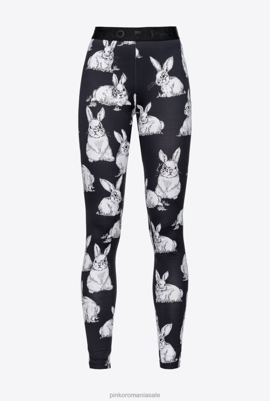 îmbrăcăminte de jogging și jambiere | jambiere de iepure Pinko negru/gri/alb B0D08772