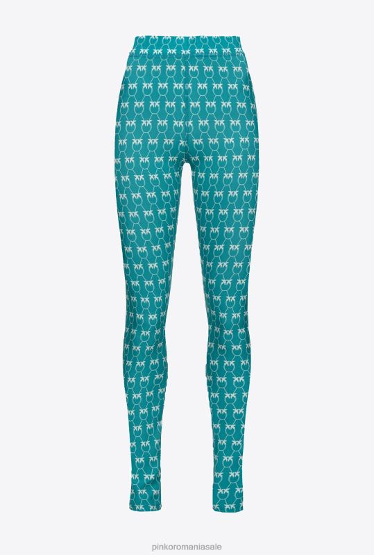 îmbrăcăminte de jogging și jambiere | jambiere monograme Pinko acvamarin/verde B0D08713