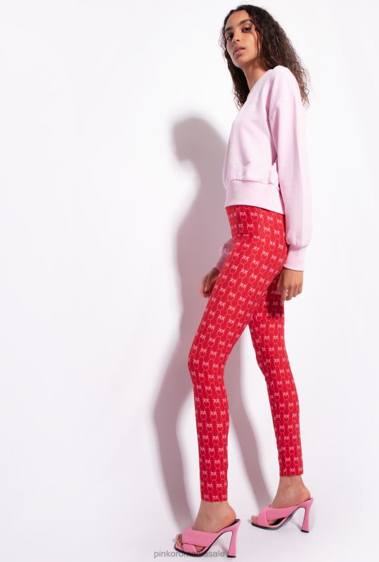 îmbrăcăminte de jogging și jambiere | jambiere monograme Pinko roșu/roz B0D08714