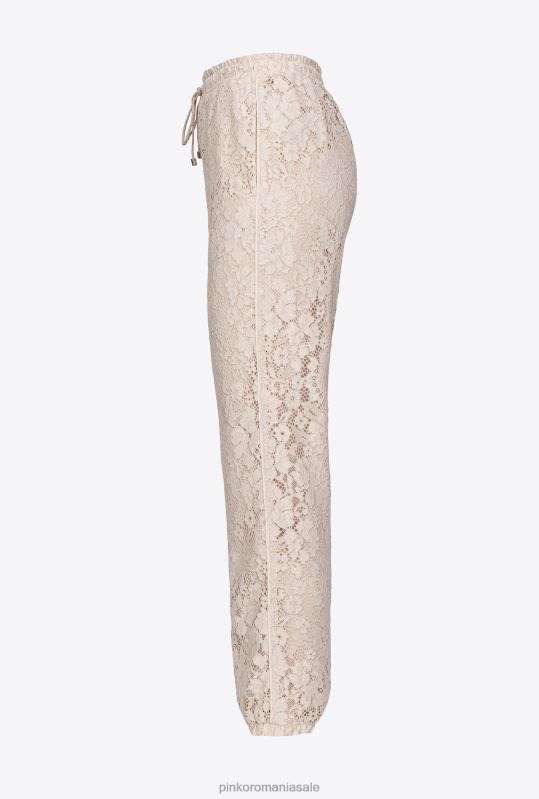 îmbrăcăminte de jogging și jambiere | joggeri laminati Pinko bej/argintiu B0D08753