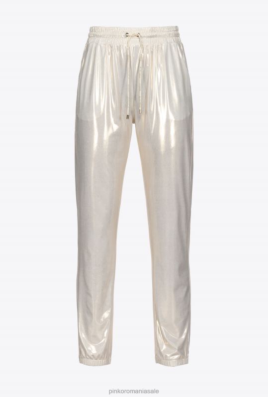 îmbrăcăminte de jogging și jambiere | joggeri metalici Pinko auriu/alb B0D08719