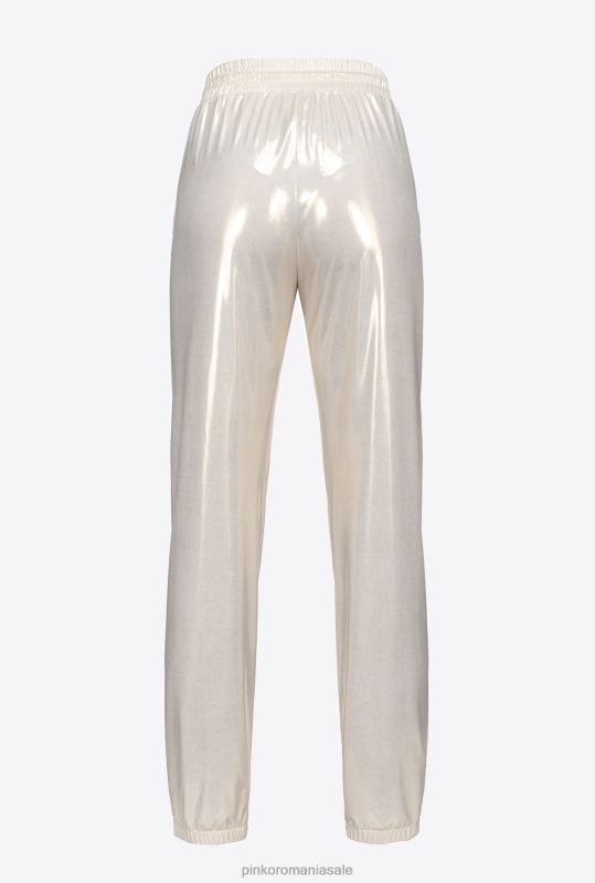 îmbrăcăminte de jogging și jambiere | joggeri metalici Pinko auriu/alb B0D08719