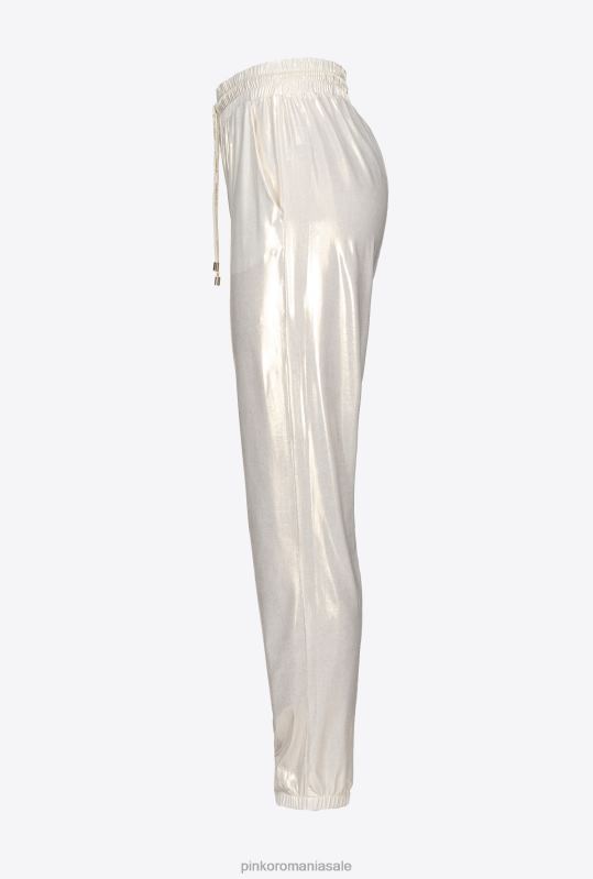 îmbrăcăminte de jogging și jambiere | joggeri metalici Pinko auriu/alb B0D08719