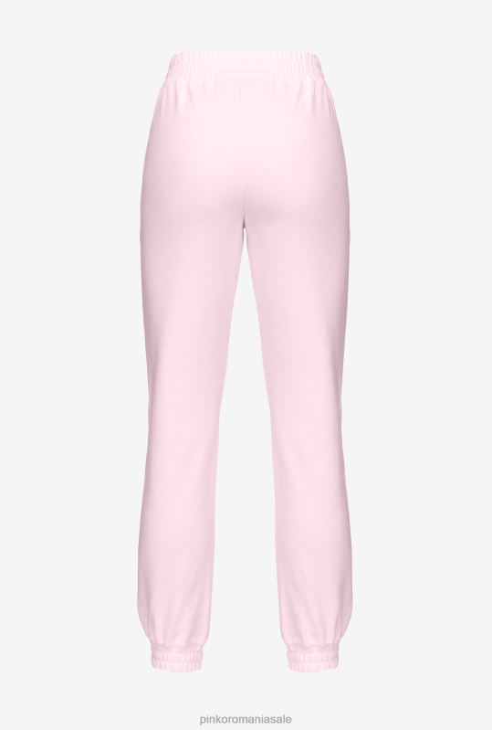 îmbrăcăminte de jogging și jambiere | pantaloni de jogging cu imprimeu cu logo Pinko liliac prăfuit B0D08717