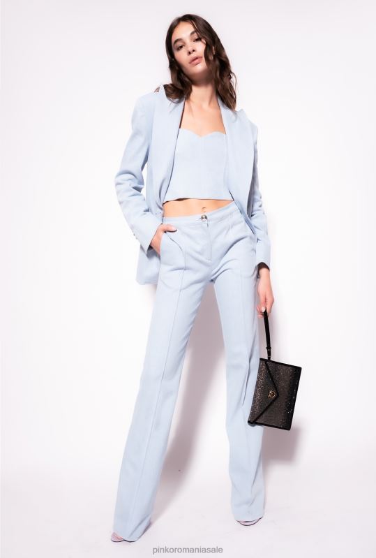 pantaloni casual | blugi confortabili din denim Pinko spălare cu înălbitor B0D08681