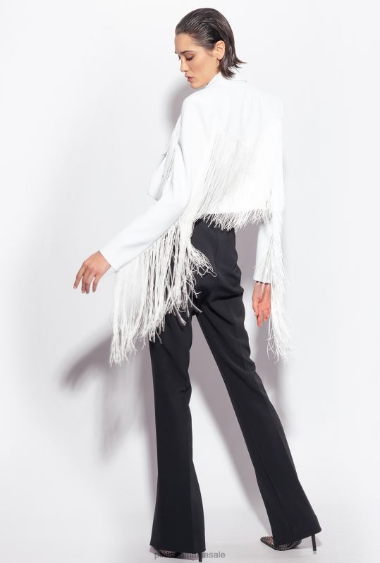 pantaloni casual | pantaloni cu fantă în partea de jos Pinko limuzina neagră B0D08767