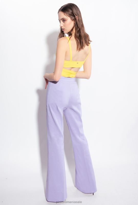 pantaloni casual | pantaloni cu tiv Pinko orhidee ușoară B0D08728
