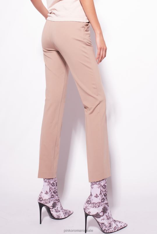 pantaloni casual | pantaloni de țigară din tricot milano Pinko roz almandin B0D08678