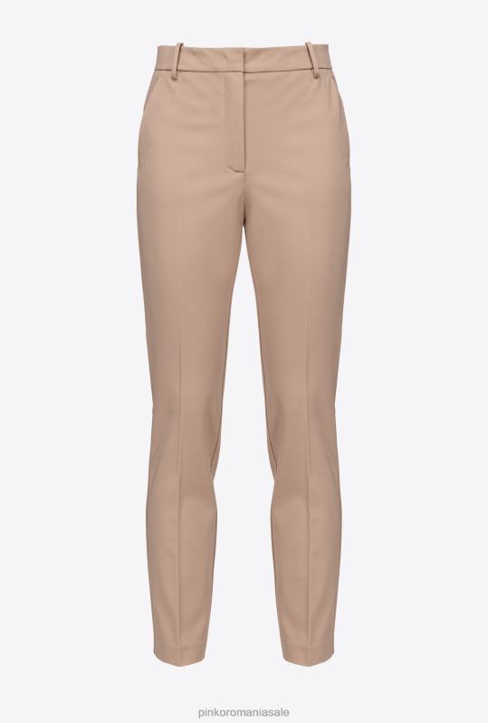 pantaloni casual | pantaloni de țigară din tricot milano Pinko roz almandin B0D08678