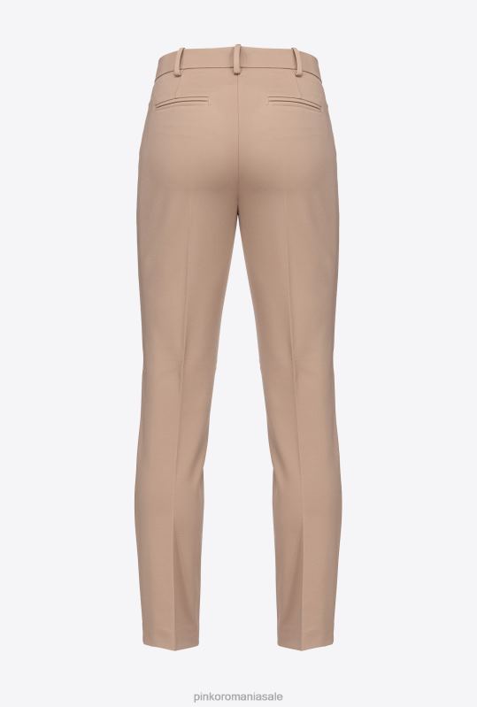 pantaloni casual | pantaloni de țigară din tricot milano Pinko roz almandin B0D08678