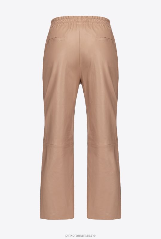 pantaloni casual | pantaloni din piele ultra-ușori Pinko roz almandin B0D08720