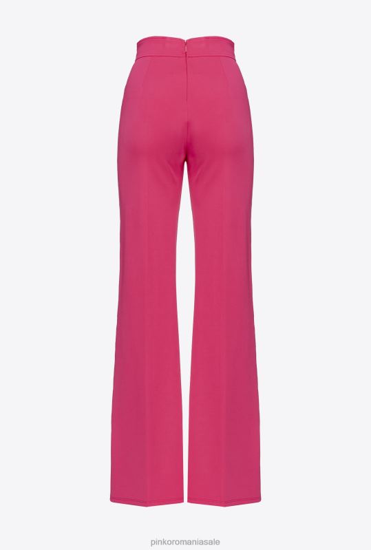 pantaloni casual | pantaloni evazați Pinko roșu zmeură B0D08672