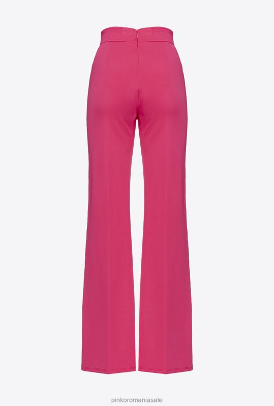pantaloni casual | pantaloni evazați Pinko roșu zmeură B0D08731