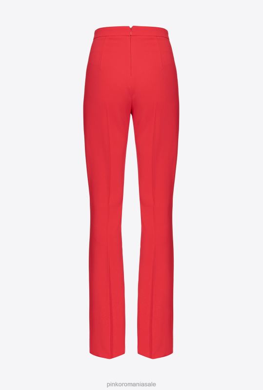 pantaloni casual | pantaloni slim-fit cu tiv Pinko formula 1 roșu B0D08725