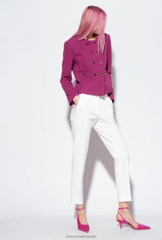 pantaloni casual | pantaloni slim-fit monocromi Pinko Albă ca Zăpada B0D08780