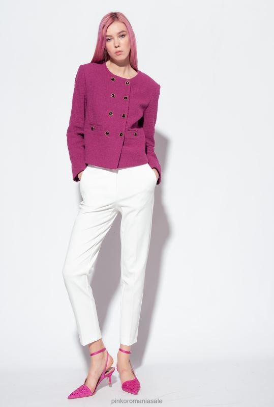 pantaloni casual | pantaloni slim-fit monocromi Pinko Albă ca Zăpada B0D08780