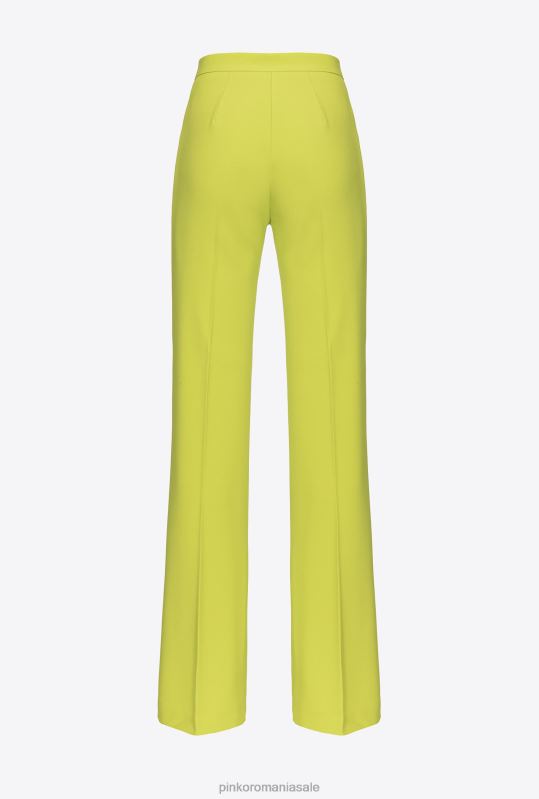 pantaloni casual | pantaloni stretch evazați Pinko galben tei B0D08667