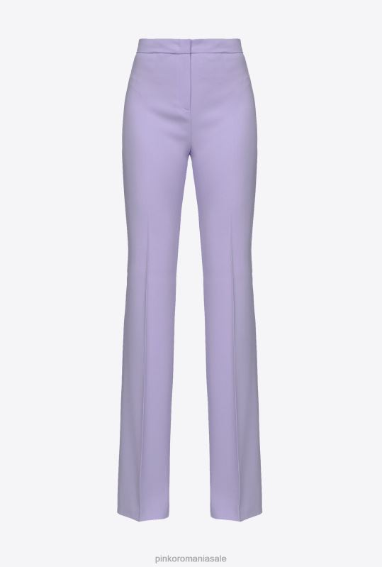 pantaloni casual | pantaloni stretch evazați Pinko liliac - sorbet închis B0D08665