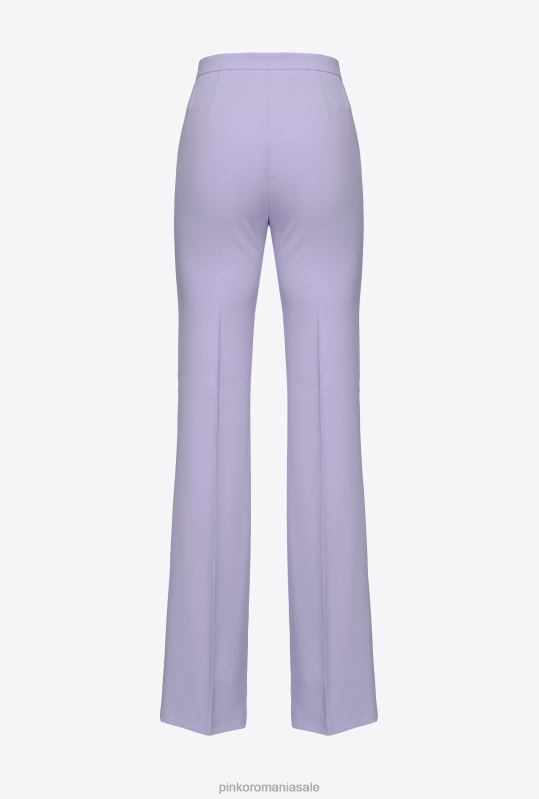 pantaloni casual | pantaloni stretch evazați Pinko liliac - sorbet închis B0D08665