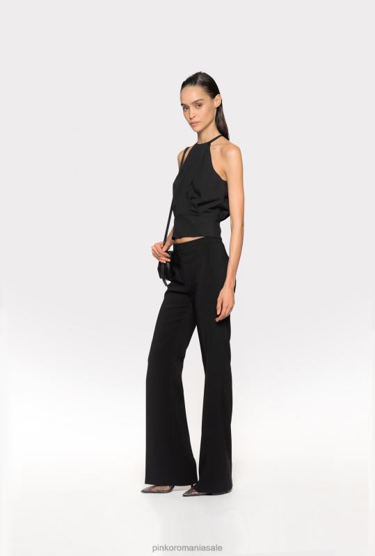 pantaloni casual | pantaloni stretch evazați Pinko limuzina neagră B0D08664