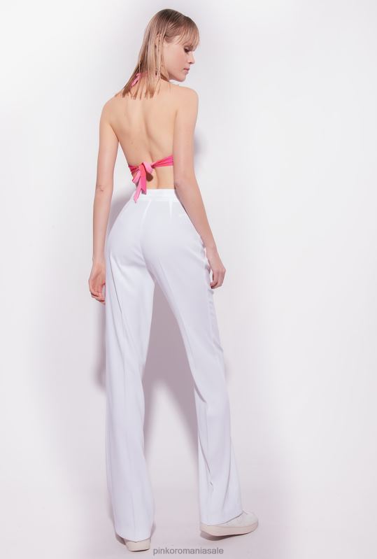 pantaloni casual | pantaloni stretch evazați Pinko nor alb B0D08666