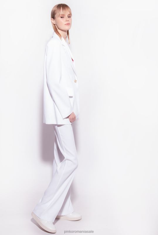 pantaloni casual | pantaloni stretch evazați Pinko nor alb B0D08666