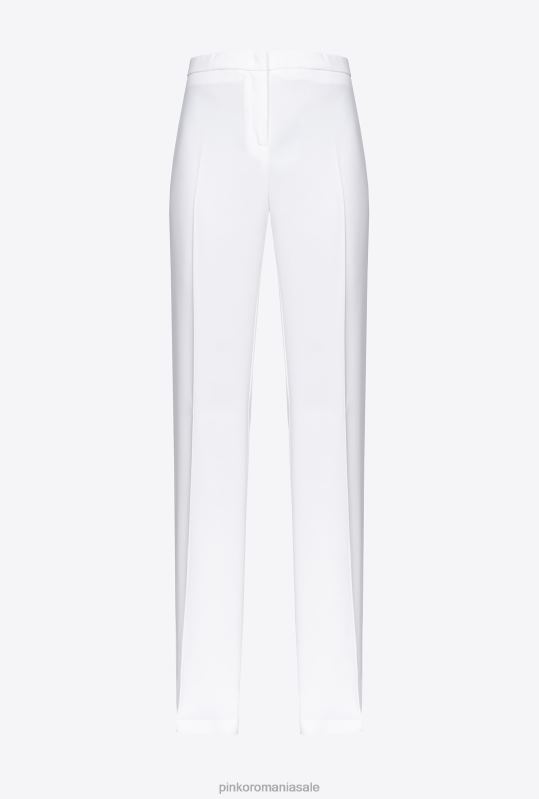 pantaloni casual | pantaloni stretch evazați Pinko nor alb B0D08666