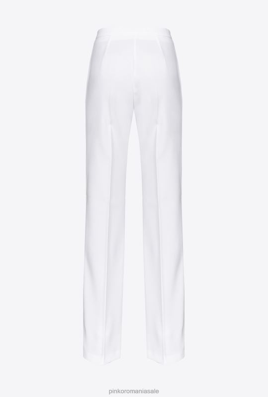 pantaloni casual | pantaloni stretch evazați Pinko nor alb B0D08666