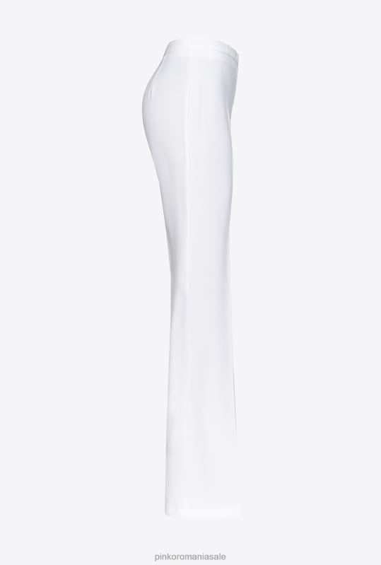 pantaloni casual | pantaloni stretch evazați Pinko nor alb B0D08666