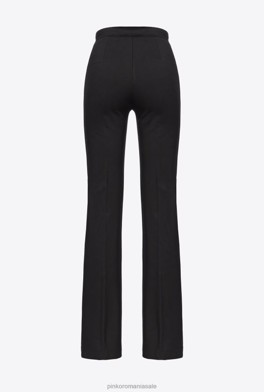 pantaloni casual | pantaloni tehnici stretch evazați Pinko limuzina neagră B0D08643