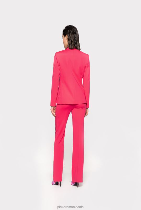 pantaloni casual | pantaloni tehnici stretch evazați Pinko roșu zmeură B0D08642