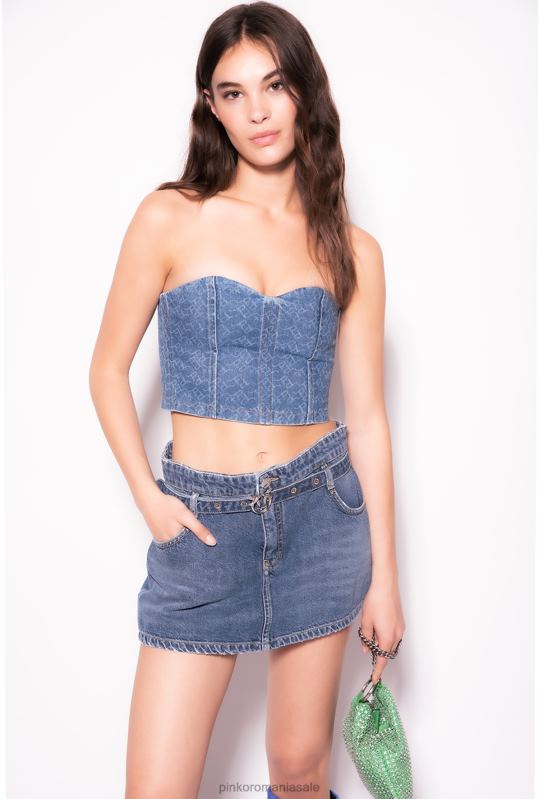 pantaloni scurți | fuste pantaloni din denim Pinko spălare vintage închisă B0D08689