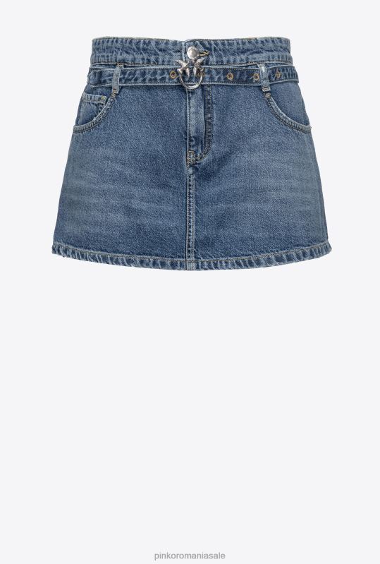 pantaloni scurți | fuste pantaloni din denim Pinko spălare vintage închisă B0D08689