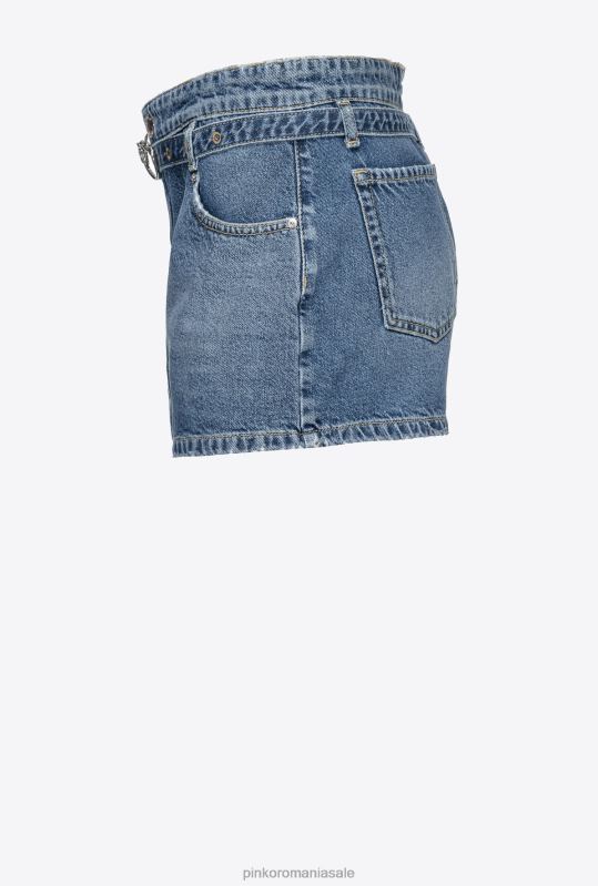 pantaloni scurți | fuste pantaloni din denim Pinko spălare vintage închisă B0D08689