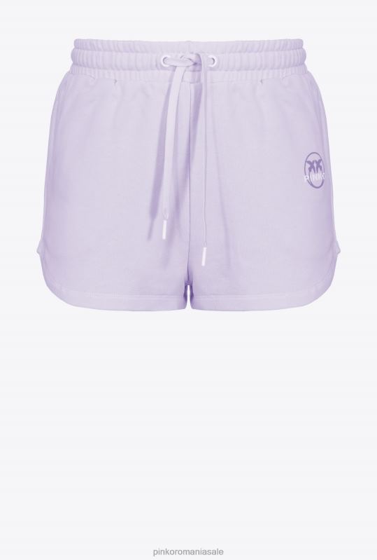 pantaloni scurți | pantaloni scurți cu imprimeu cu logo Pinko liliac - sorbet ușor B0D08756
