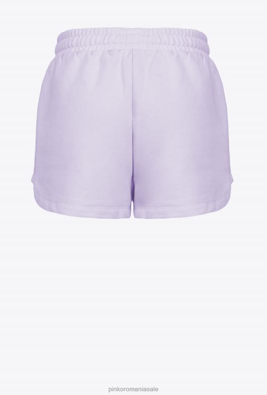pantaloni scurți | pantaloni scurți cu imprimeu cu logo Pinko liliac - sorbet ușor B0D08756