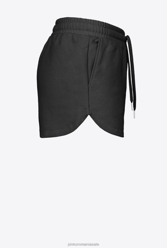 pantaloni scurți | pantaloni scurți cu imprimeu cu logo Pinko limuzina neagră B0D08757