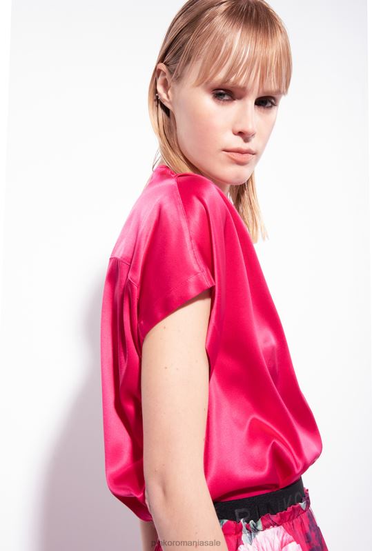 pantaloni scurți | pantaloni scurți cu imprimeu hibiscus Pinko multi. fucsia/roz B0D08684