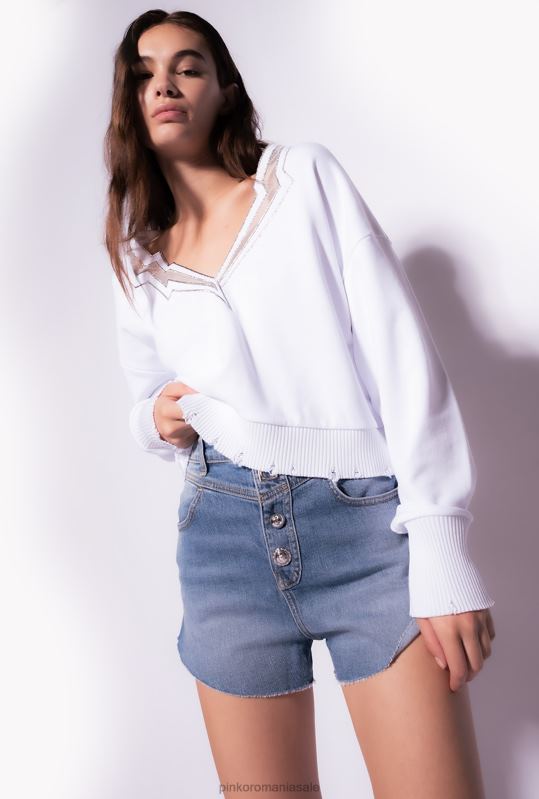 pantaloni scurți | pantaloni scurți cu nasturi mixți Pinko spalare medie usoara B0D08771