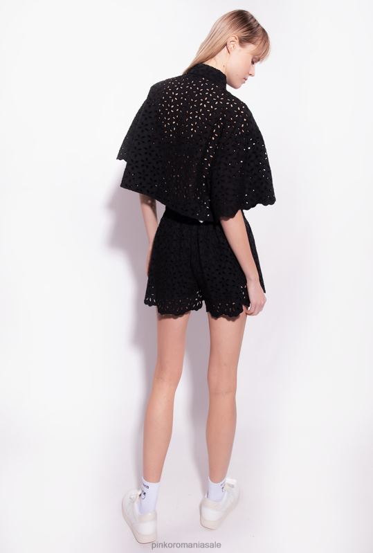 pantaloni scurți | pantaloni scurți din broderie englezească Pinko limuzina neagră B0D08699