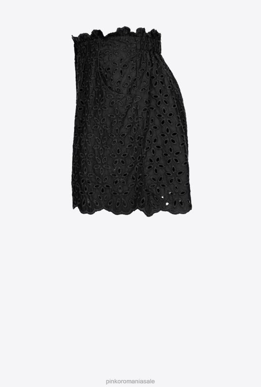 pantaloni scurți | pantaloni scurți din broderie englezească Pinko limuzina neagră B0D08699