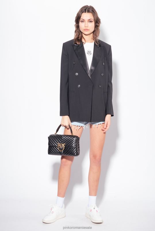 pantaloni scurți | pantaloni scurți din denim cu motiv tropical laser Pinko azur/alb B0D08690