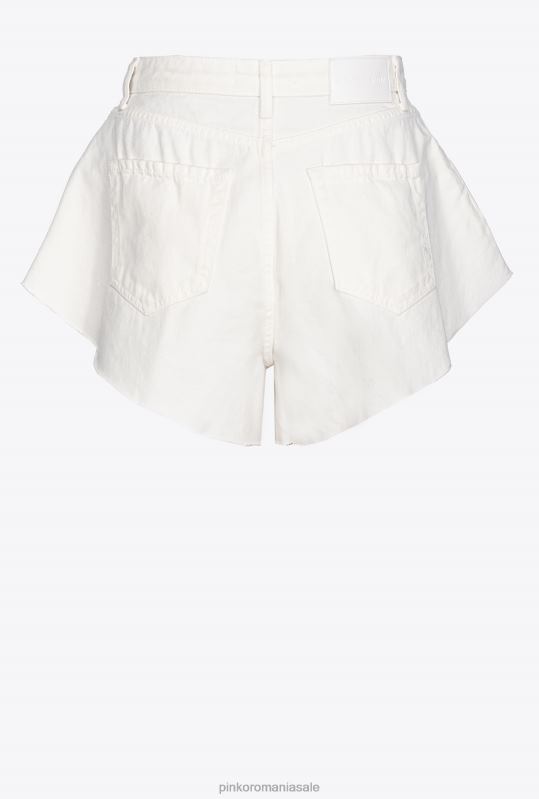 pantaloni scurți | pantaloni scurți fluture din material taur Pinko alb strălucitor B0D08658