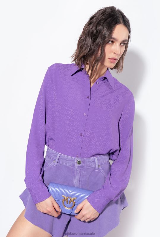 pantaloni scurți | pantaloni scurți fluture din material taur Pinko liliac lavandă B0D08656