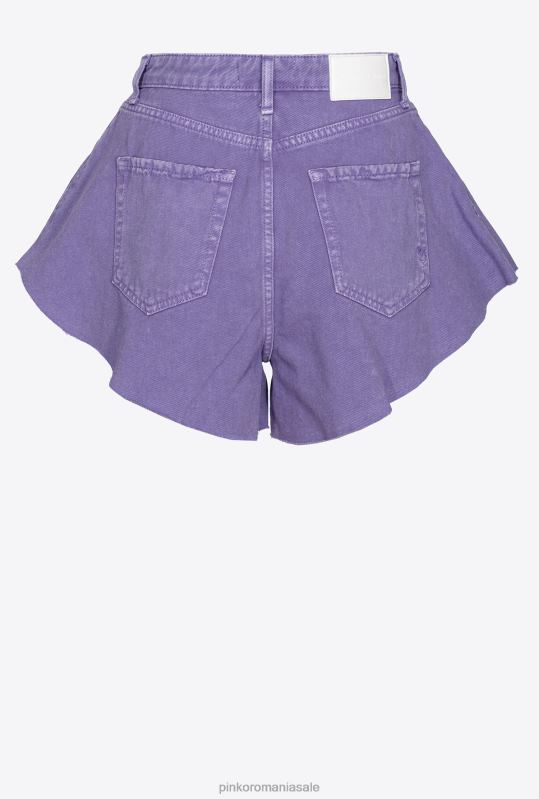 pantaloni scurți | pantaloni scurți fluture din material taur Pinko liliac lavandă B0D08656