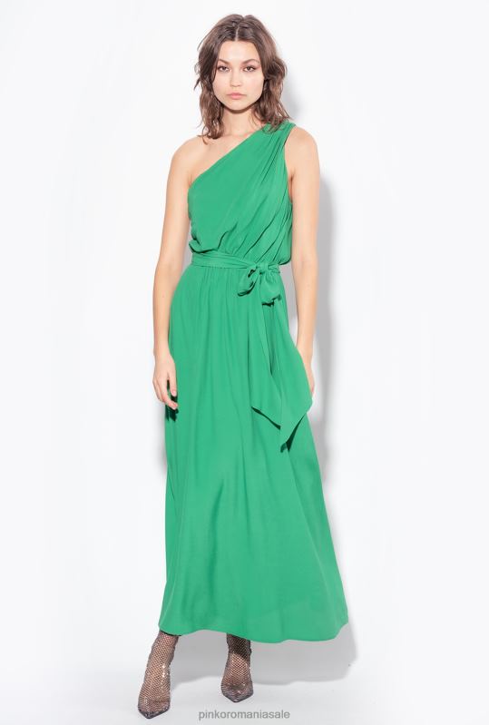 rochii lungi | rochie din crepon marocain cu un singur umar Pinko Amazon B0D0810