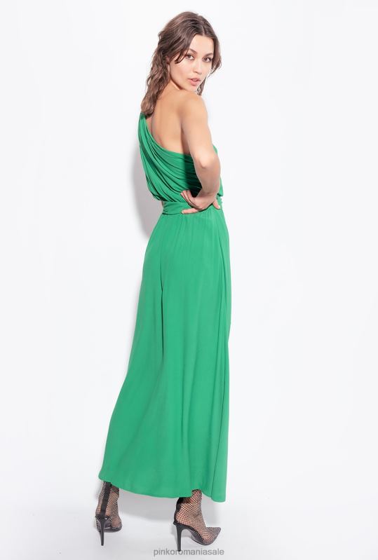 rochii lungi | rochie din crepon marocain cu un singur umar Pinko Amazon B0D0810