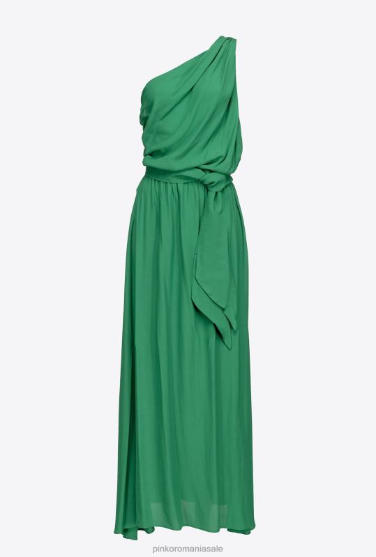 rochii lungi | rochie din crepon marocain cu un singur umar Pinko Amazon B0D0810